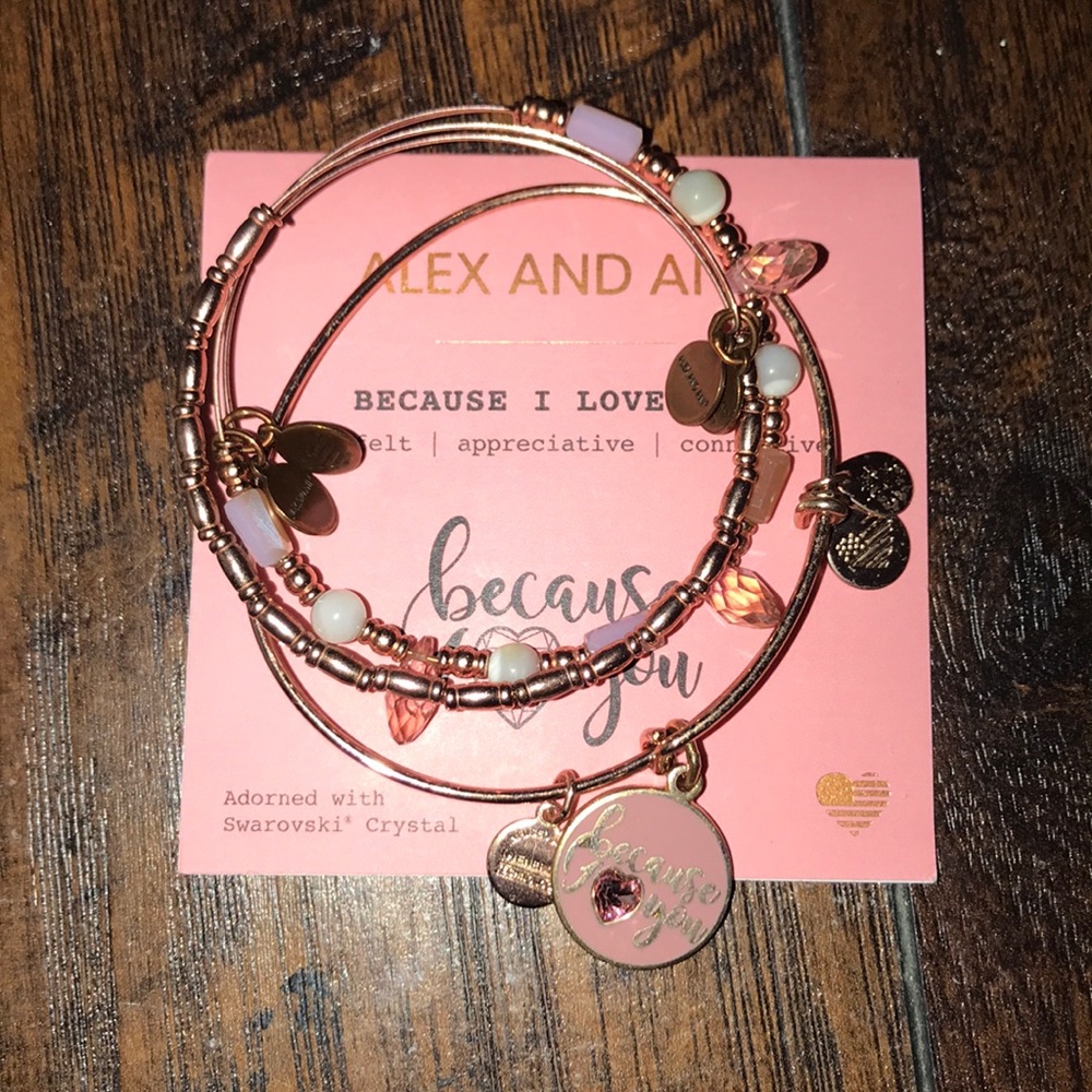 ROSE GOLD BECAUSE I LOVE YOU ALEX AND ANI